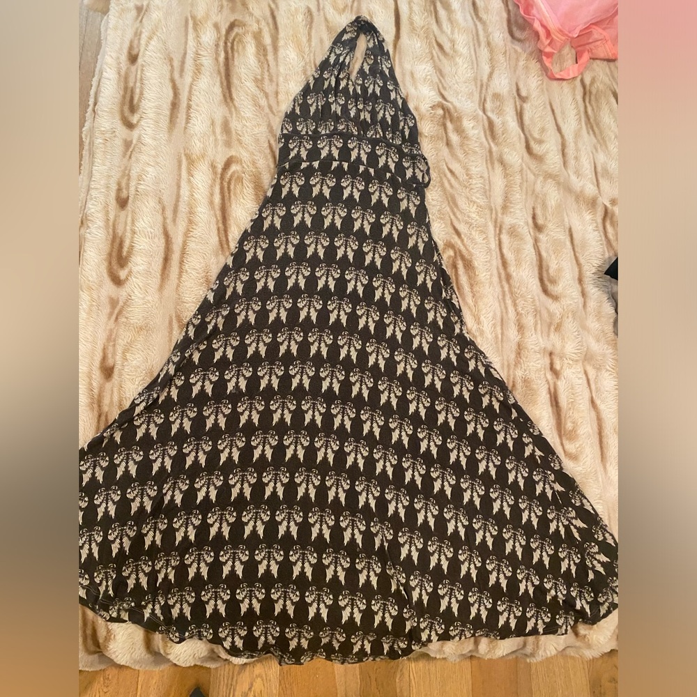 Faith Connexion ultra rare and excellent Black and White Halter Top with Wings